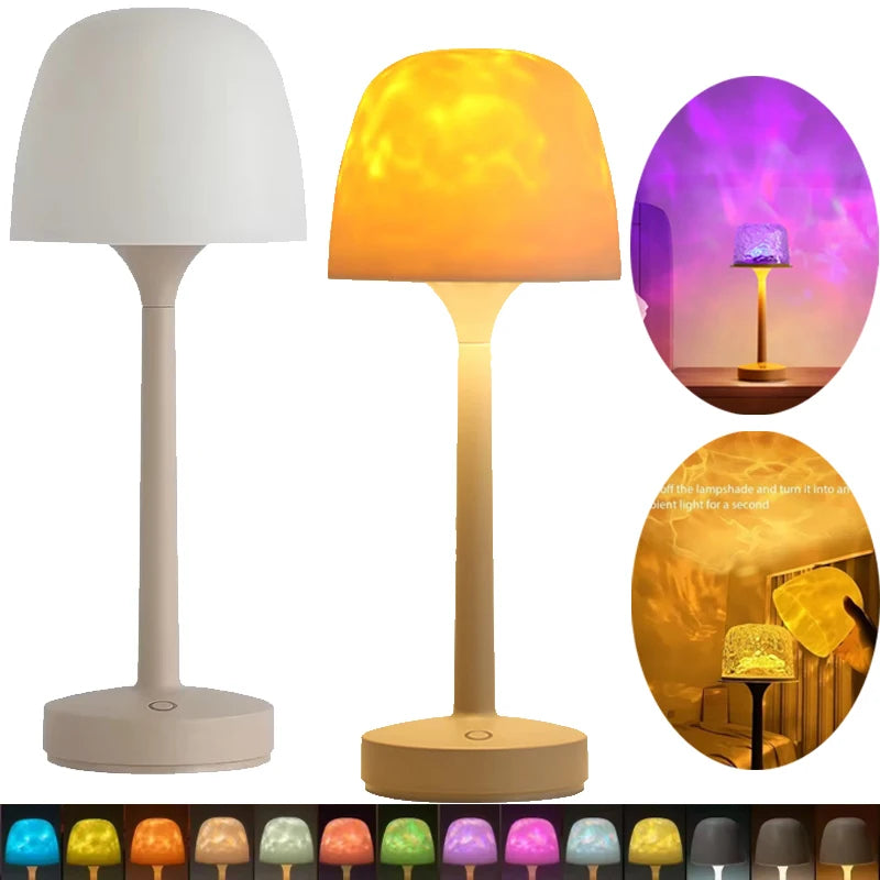 Mushroom Table Lamp with Water Ripple Projection - MyTapDom