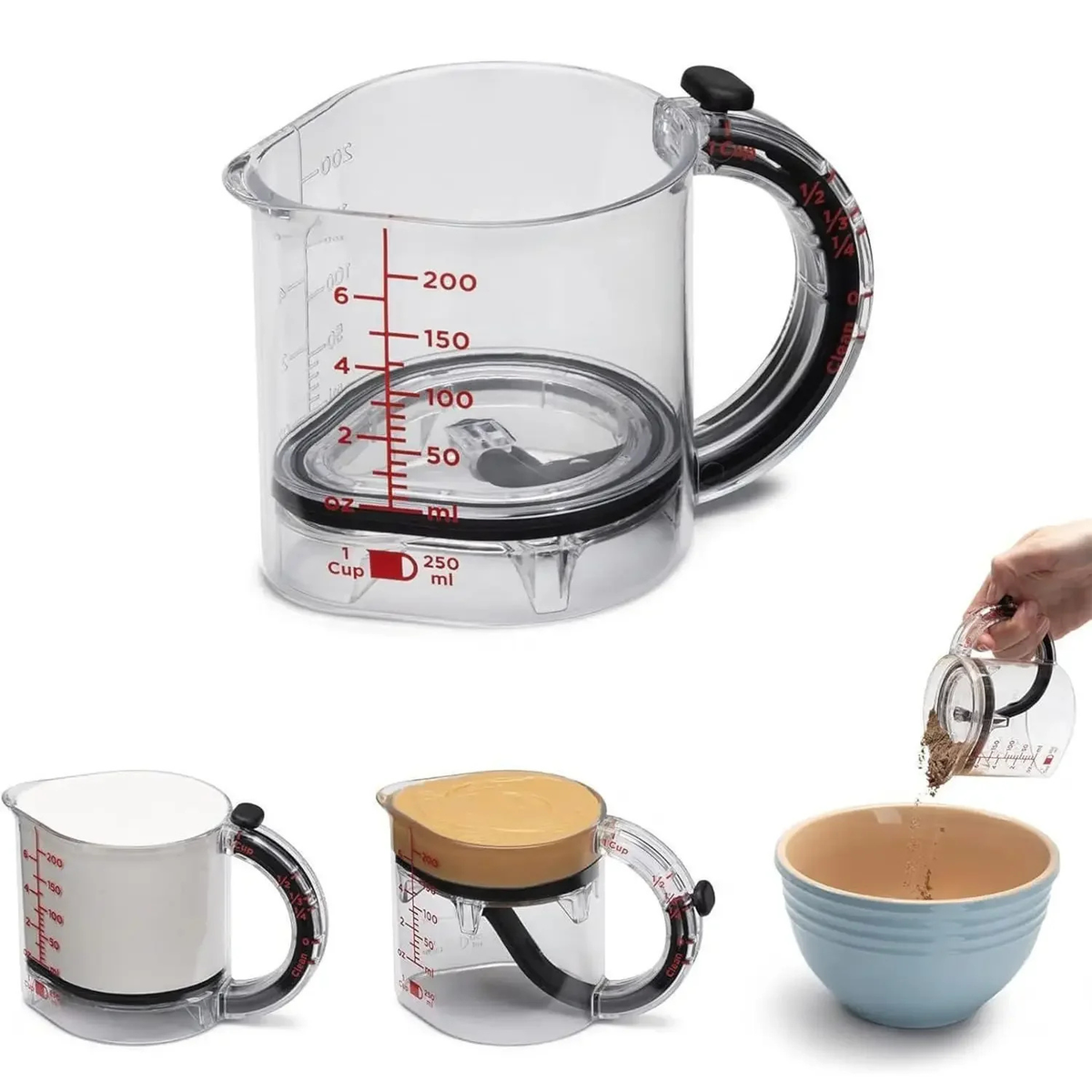 4-in-1 Adjustable Measuring Cup - MyTapDom