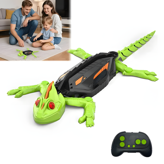 Remote control lizard toy climbing a wall - MyTapDom